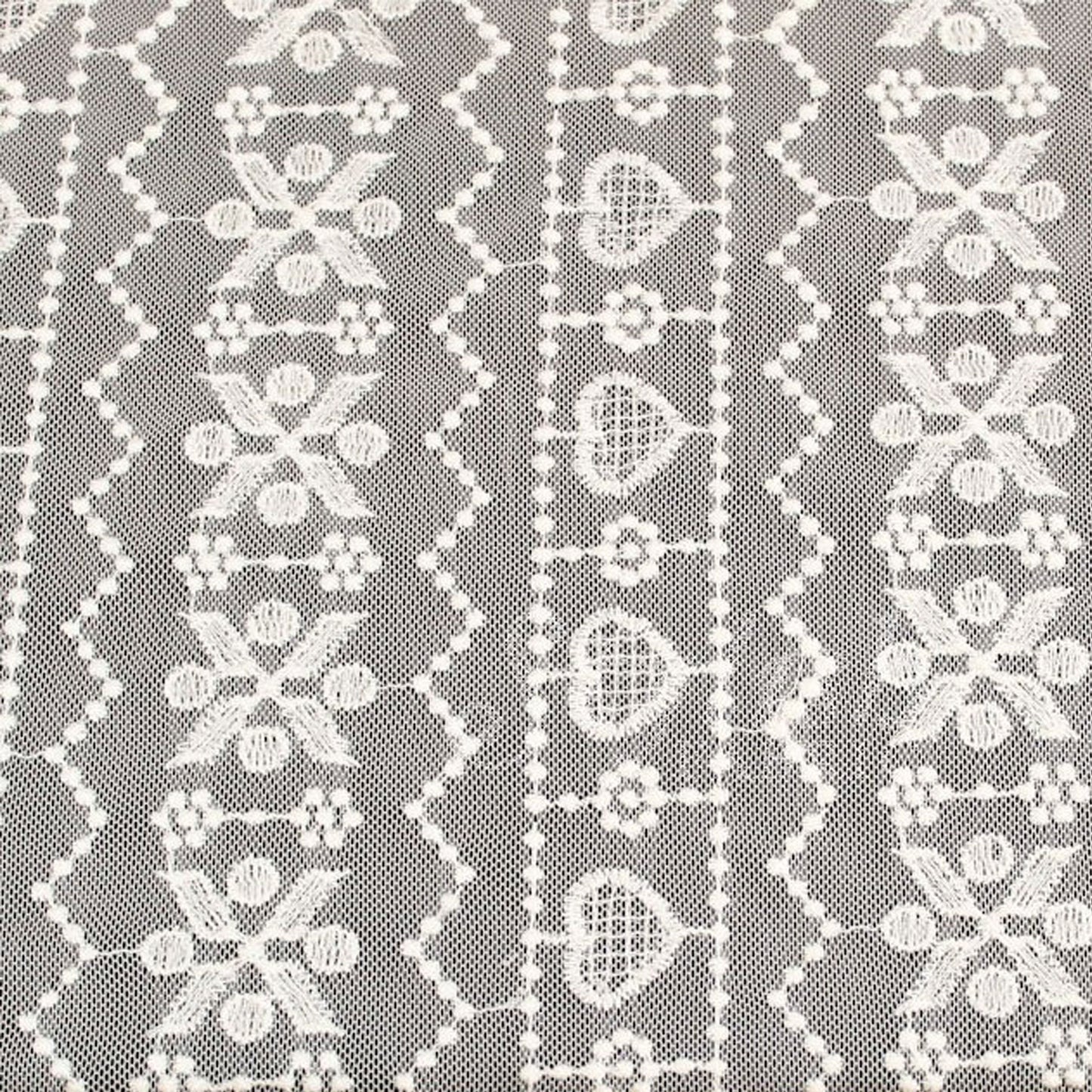 522-LACE 100% NYLON EMBROIDERED