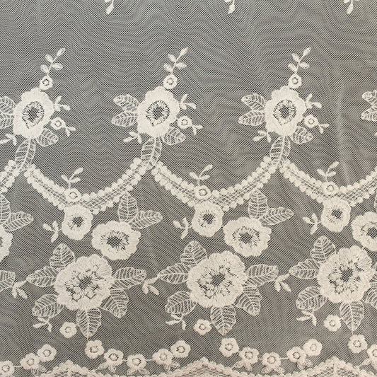 564-LACE EMB 100% NYLON COTTON EMBROIDERED