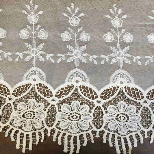 572-LACE 100% NYLON EMBROIDERED