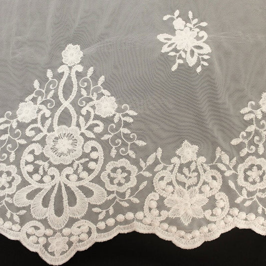 574-LACE EMB 100% NYLON COTTON EMBROIDERED