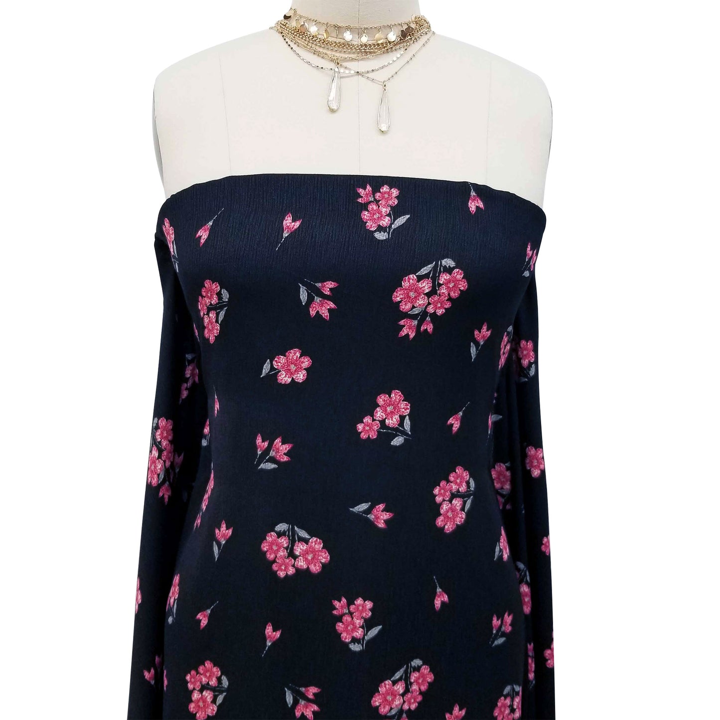 DP-10004-RIND-BLACK-RED - PRINTED RIND CREPE SP 100% POLYESTER