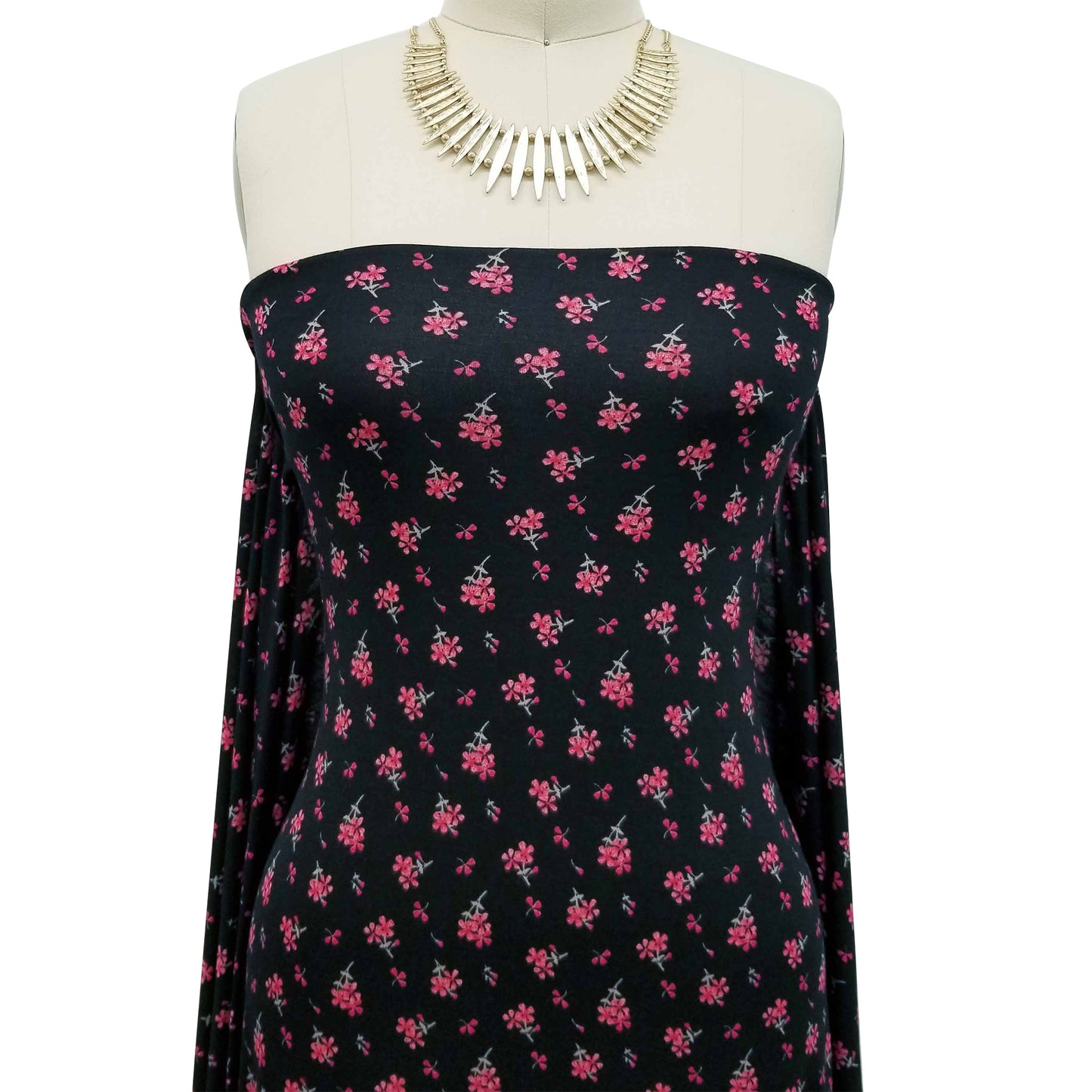 DP-10005-504-BLACK-RED - PRINTED WOOL DOBBY 100% POLYESTER