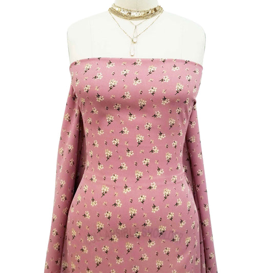 DP-10005-504-DUSTYPINK-TAUPE - PRINTED WOOL DOBBY 100% POLYESTER