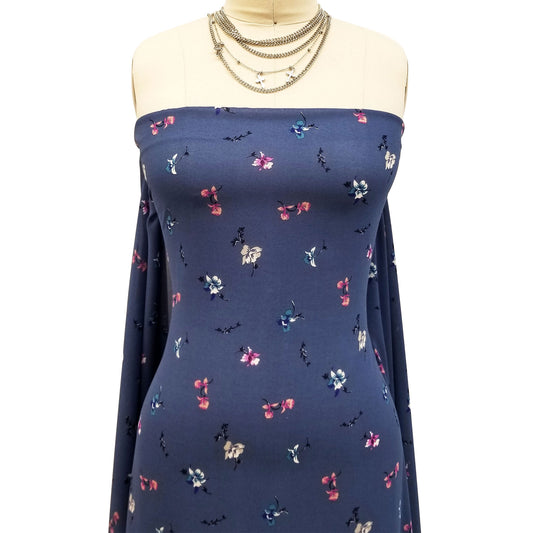 DP-10008-502-DENIM-STEEL-MINT - PRINTED 100% POLY CHELSEA CHIFFON