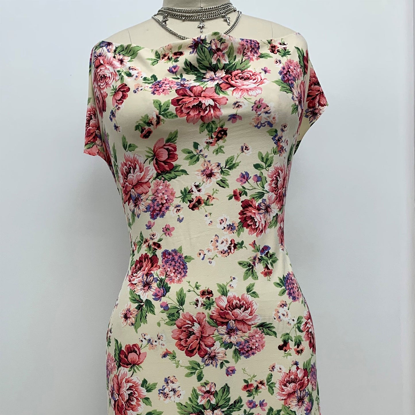 DP-1051-668-ALMOND-CORAL - PRINTED DTY 92% POLY 8% SPANDEX DTY DOUBLE SIDED BRUSH