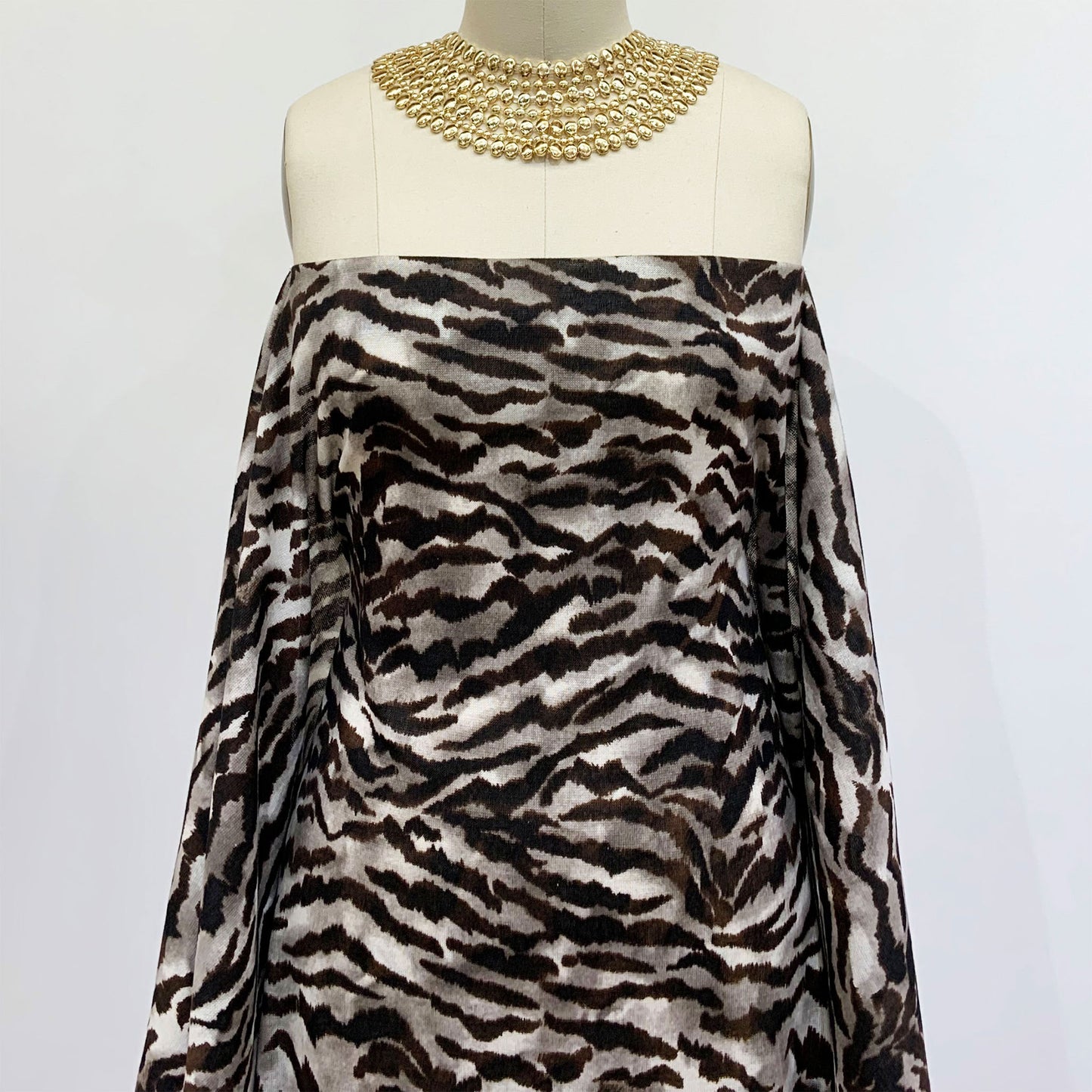 DP-1058-756-HC-SILVER-IRON - PRINTED HACCI BRUSHED 97% POLY 3% SPANDEX