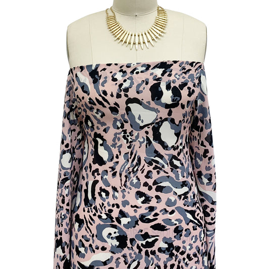 DP-1075-504-DUSTY-PINK-GREY - PRINTED WOOL DOBBY 100% POLYESTER