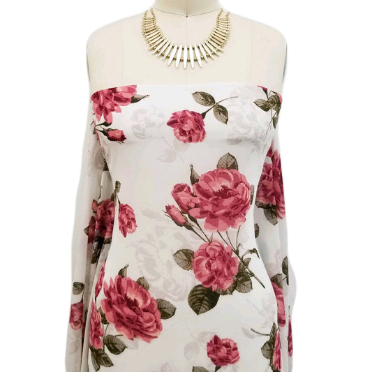 DP-116-502-OFFWHITE-MAUVE - PRINTED 100% POLY CHELSEA CHIFFON