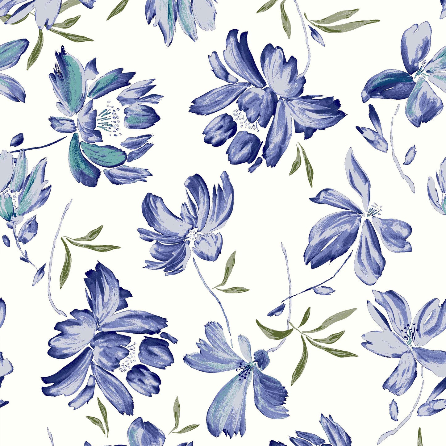 DP-119-504-OFFWHITE-BLUE - PRINTED WOOL DOBBY 100% POLYESTER