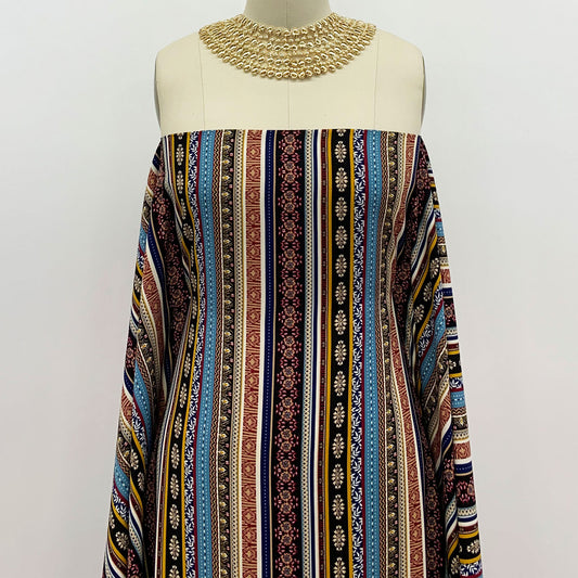 DP-1206-755-BLACK-STORM-BLUE - PRINTED POLY TWILL 100% POLY