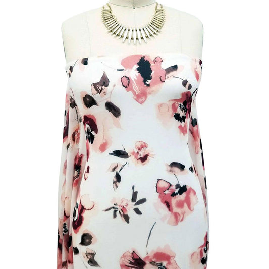 DP-125-501-OFFWHITE-PEACH - PRINTED 100% POLYESTER HI MULTI CHIFFON WASH