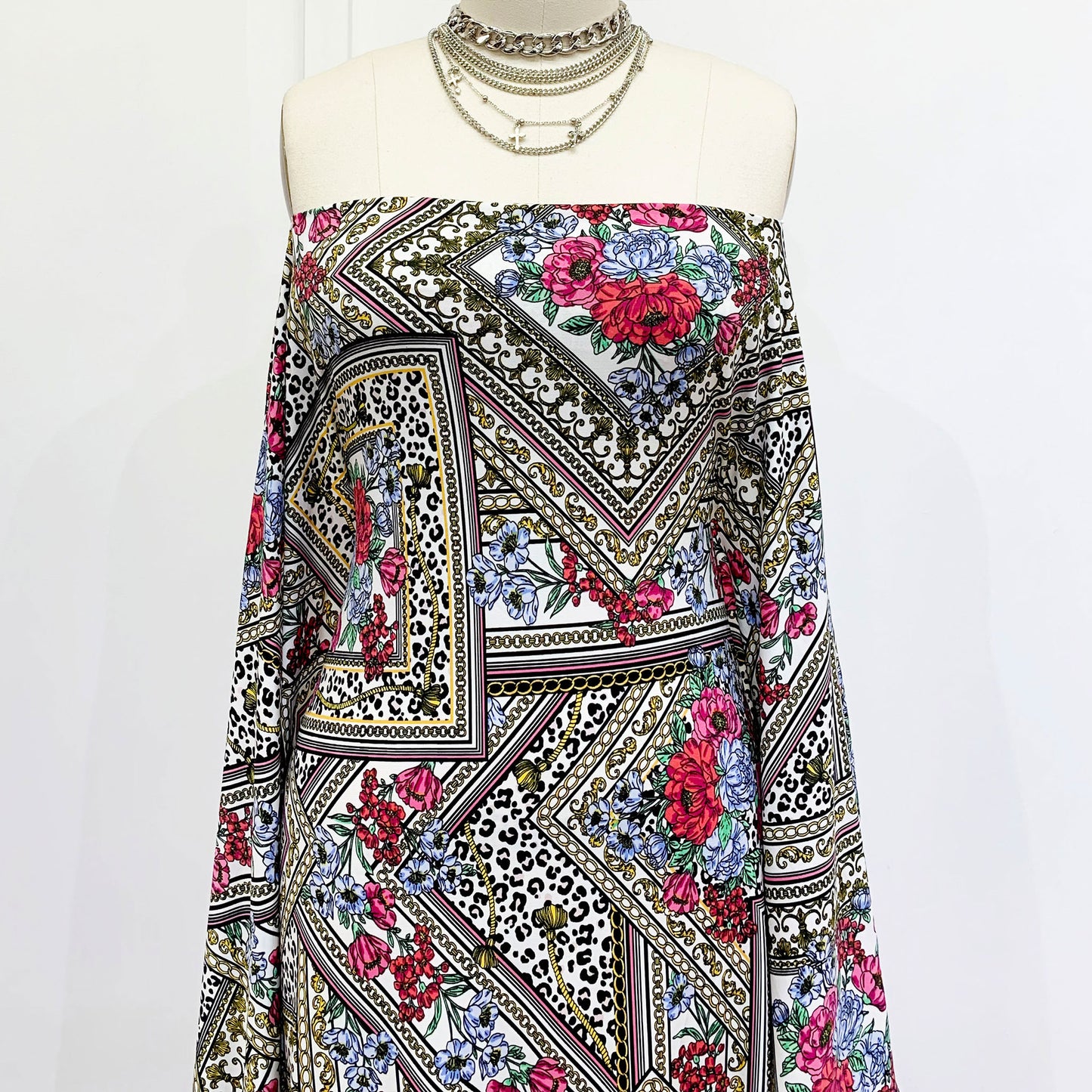 DP-1362-450-PINK-GOLD - PRINTED ITY 96% POLY 4% SPANDEX