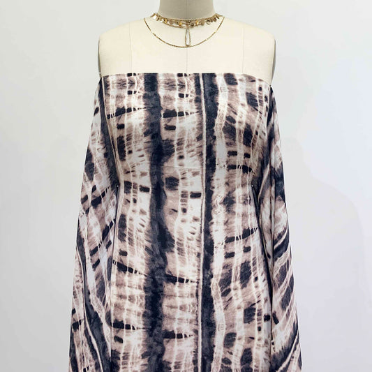 DP-1417-504-CHARCOAL-BLUSH - PRINTED WOOL DOBBY 100% POLYESTER