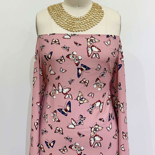 DP-1440-754-DUSTY-ROSE-WINE - PRINTED POLY MOROCCAN 100% POLY