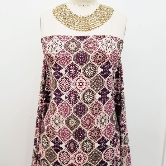 DP-145-703-DUSTY-PINK-SAGE - PRINTED TWIST CREPE 92% POLY 8% SPANDEX