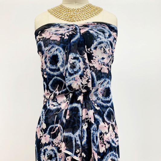 DP-1479-453-INDIGO-PINK - PRINTED POLY POWER MESH 92%POLY 8%SPANDEX