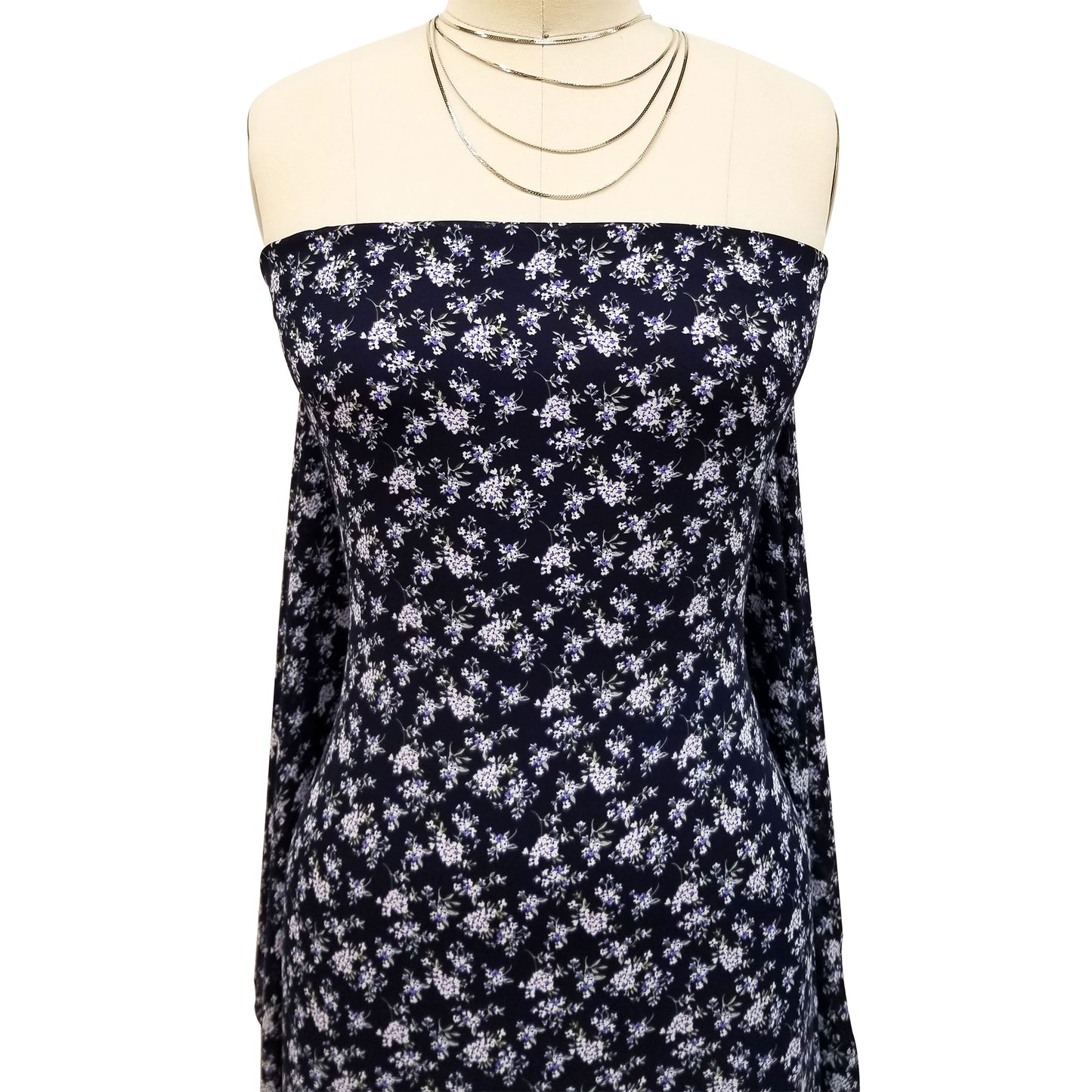 DP-1655-504-NAVY-BLUE - PRINTED WOOL DOBBY 100% POLYESTER