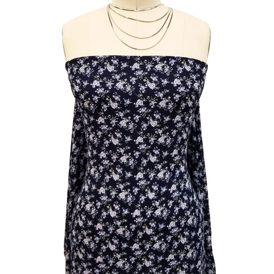 DP-1655-504-NAVY-BLUE - PRINTED WOOL DOBBY 100% POLYESTER