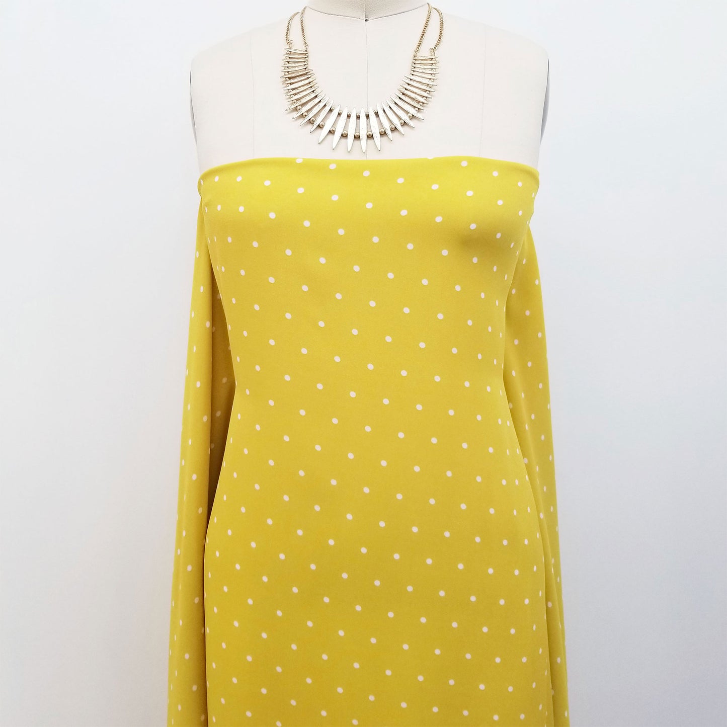 DP-185-504-002-CHARTREUSE-OFF-WHITE - PRINTED WOOL DOBBY 100% POLYESTER