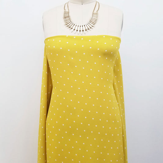 DP-185-504-002-CHARTREUSE-OFF-WHITE - PRINTED WOOL DOBBY 100% POLYESTER