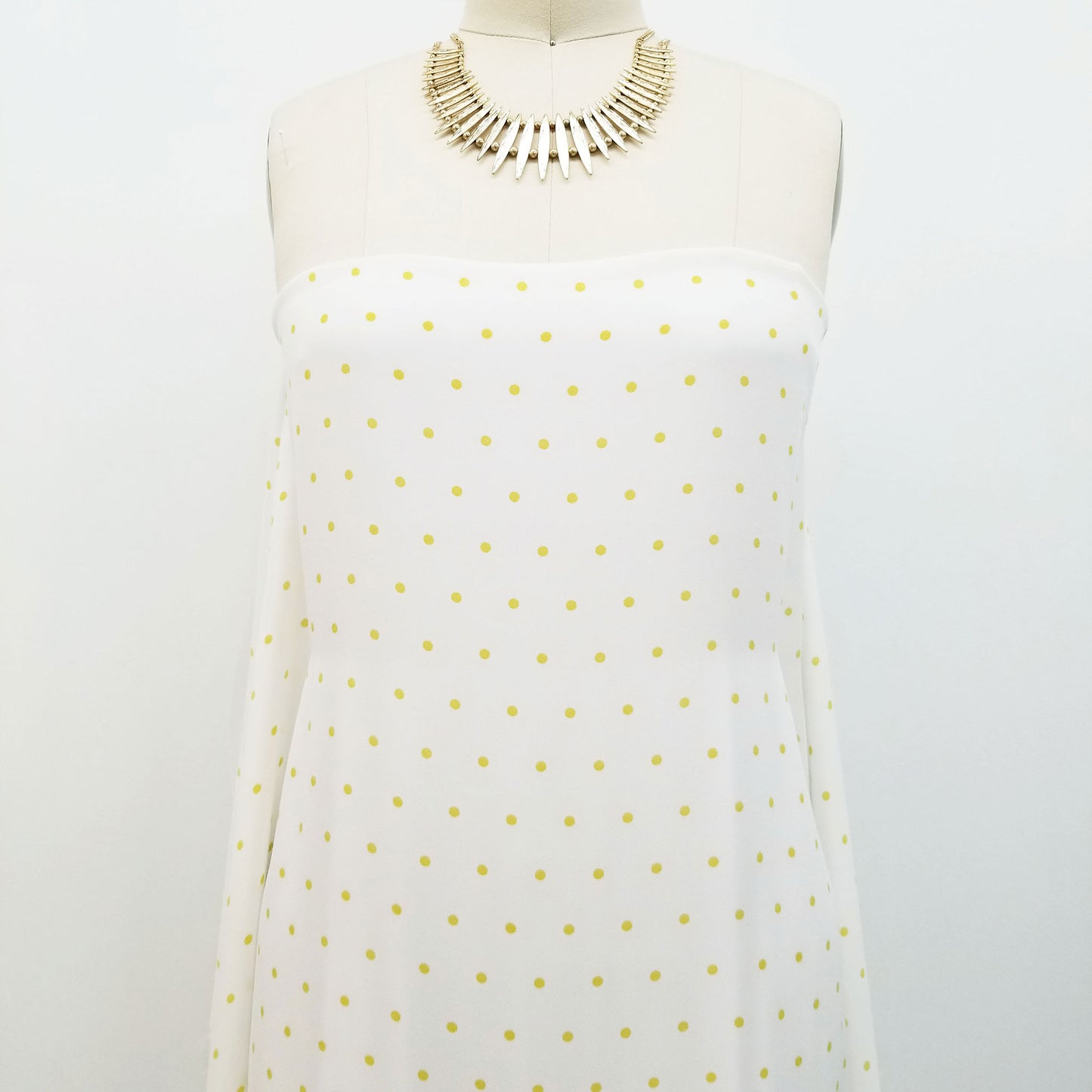 DP-185-504-007-OFF-WHITE-CHARTREUSE - PRINTED WOOL DOBBY 100% POLYESTER