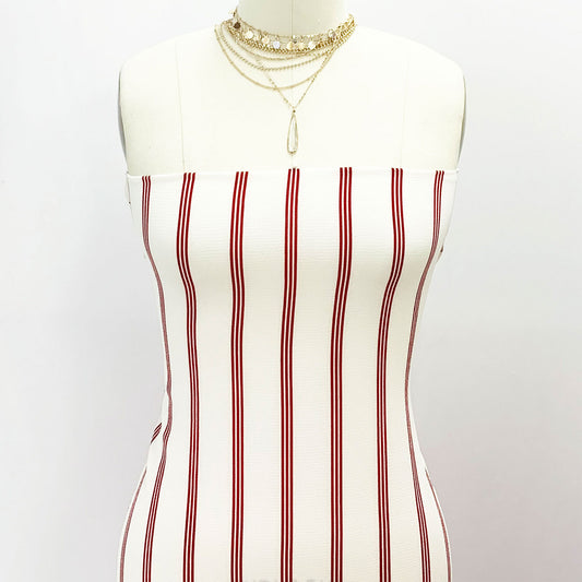 DP-190-586-OFFWHITE-RUBY - PRINTED CREPE CHIFFON 97% POLY 3% SPANDEX