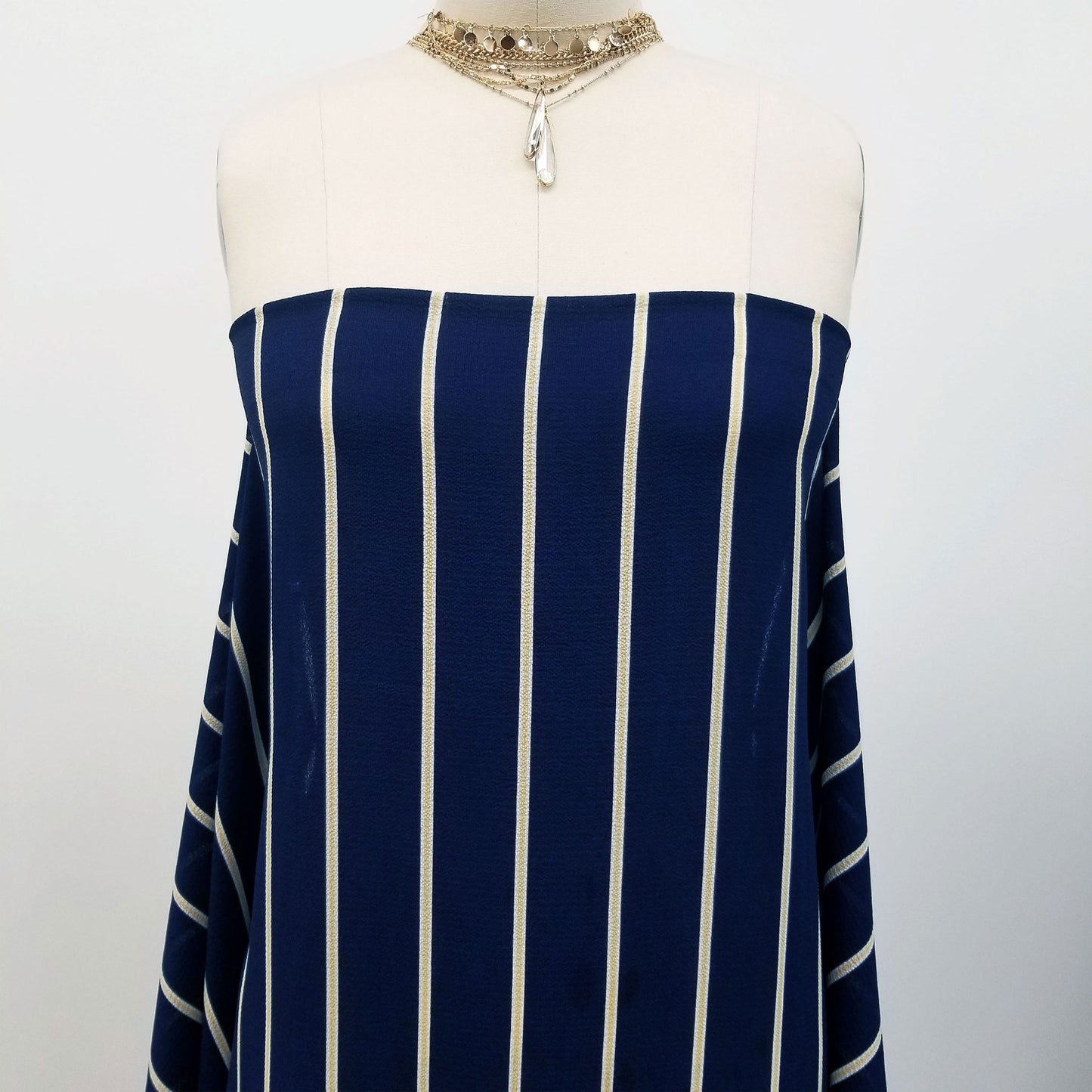 DP-191-586-NAVY-BANANA - PRINTED CREPE CHIFFON 97% POLY 3% SPANDEX