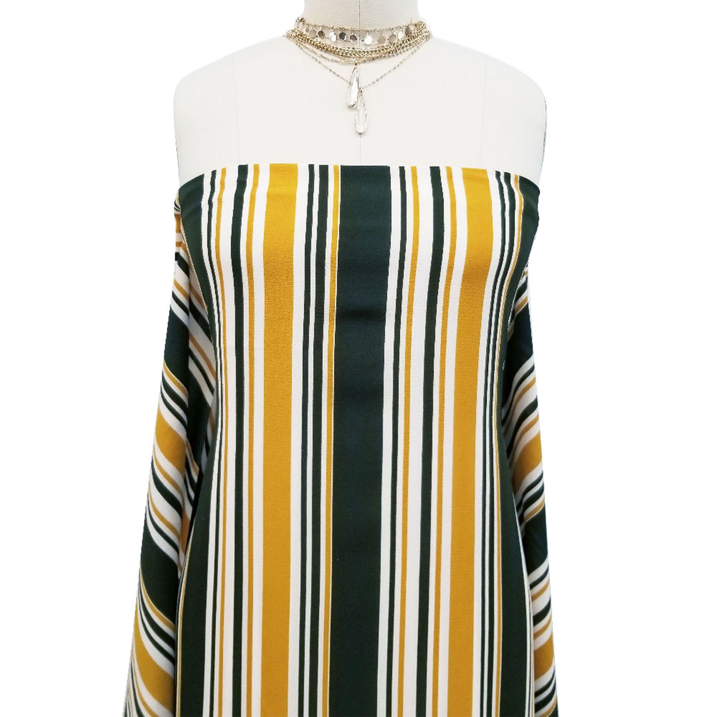 DP-247-586-ARMY-GREEN-MUSTARD - PRINTED CREPE CHIFFON 97% POLY 3% SPANDEX