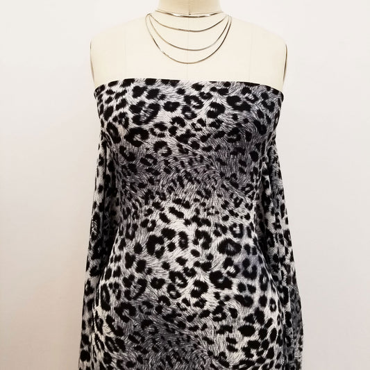 DP-953-586-GREY-BLACK - PRINTED CREPE CHIFFON 97% POLY 3% SPANDEX