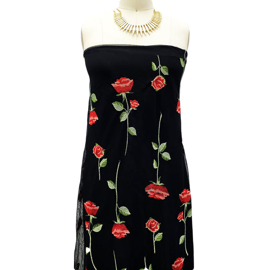 EB-423-MESH-BLACK-RED - GROUND: 100% NYLON: 100% POLY