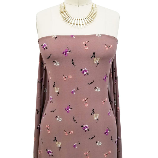 P-10008-502-MAUVE-VIOLET - PRINTED 100% POLY CHELSEA CHIFFON