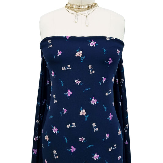 P-10008-502-NAVY-VIOLET - PRINTED 100% POLY CHELSEA CHIFFON