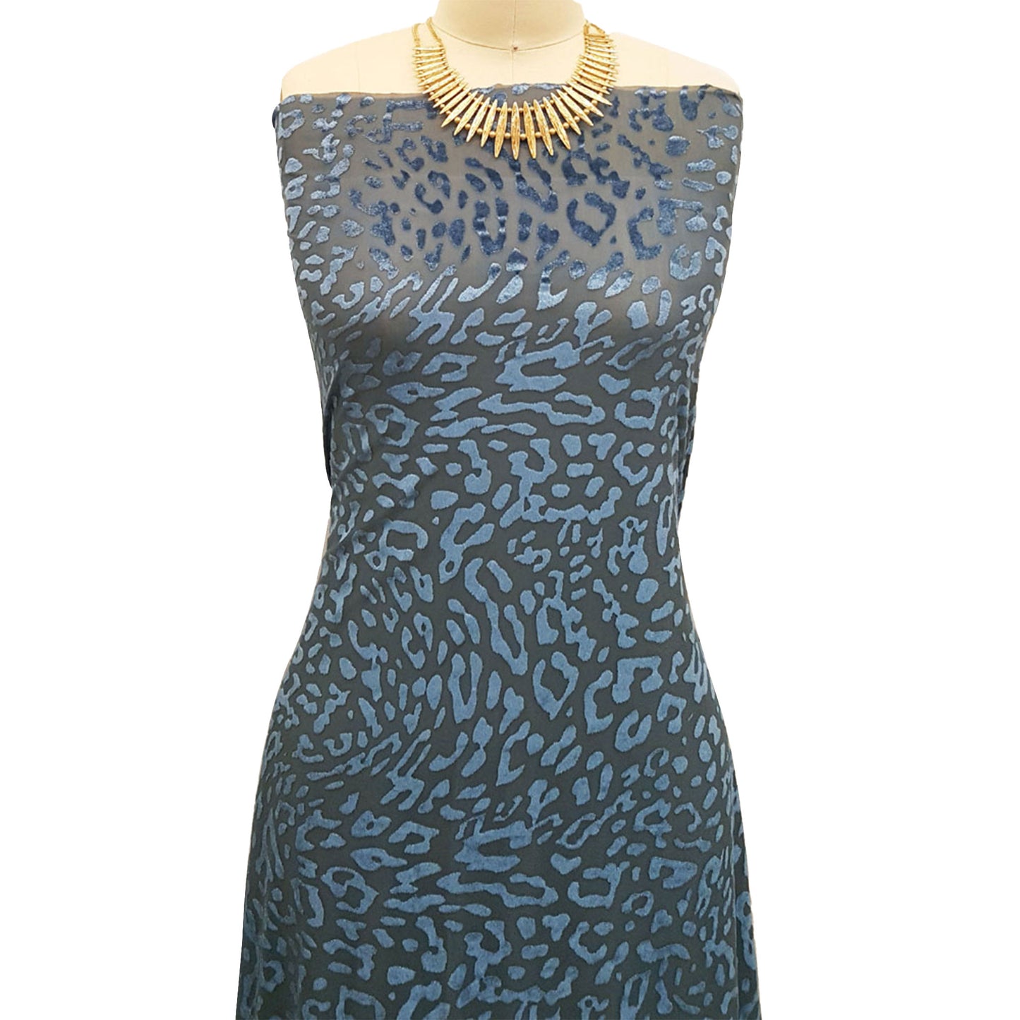 P-10085-VELVET-PEACOCK - PRINTED BURNT-OUT VELVET 68% POLY 24% NYLN 8% SPANDEX