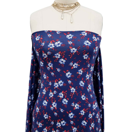 P-101-HVY-RSJ-NAVY-DENIM - PRINT RSJ 95% RAYON 5% SPANDEX JERSEY