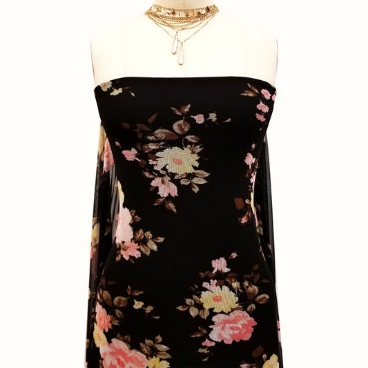 P-112-453-BLACK-RED-WHITE - PRINTED POLY POWER MESH 92%POLY 8%SPANDEX