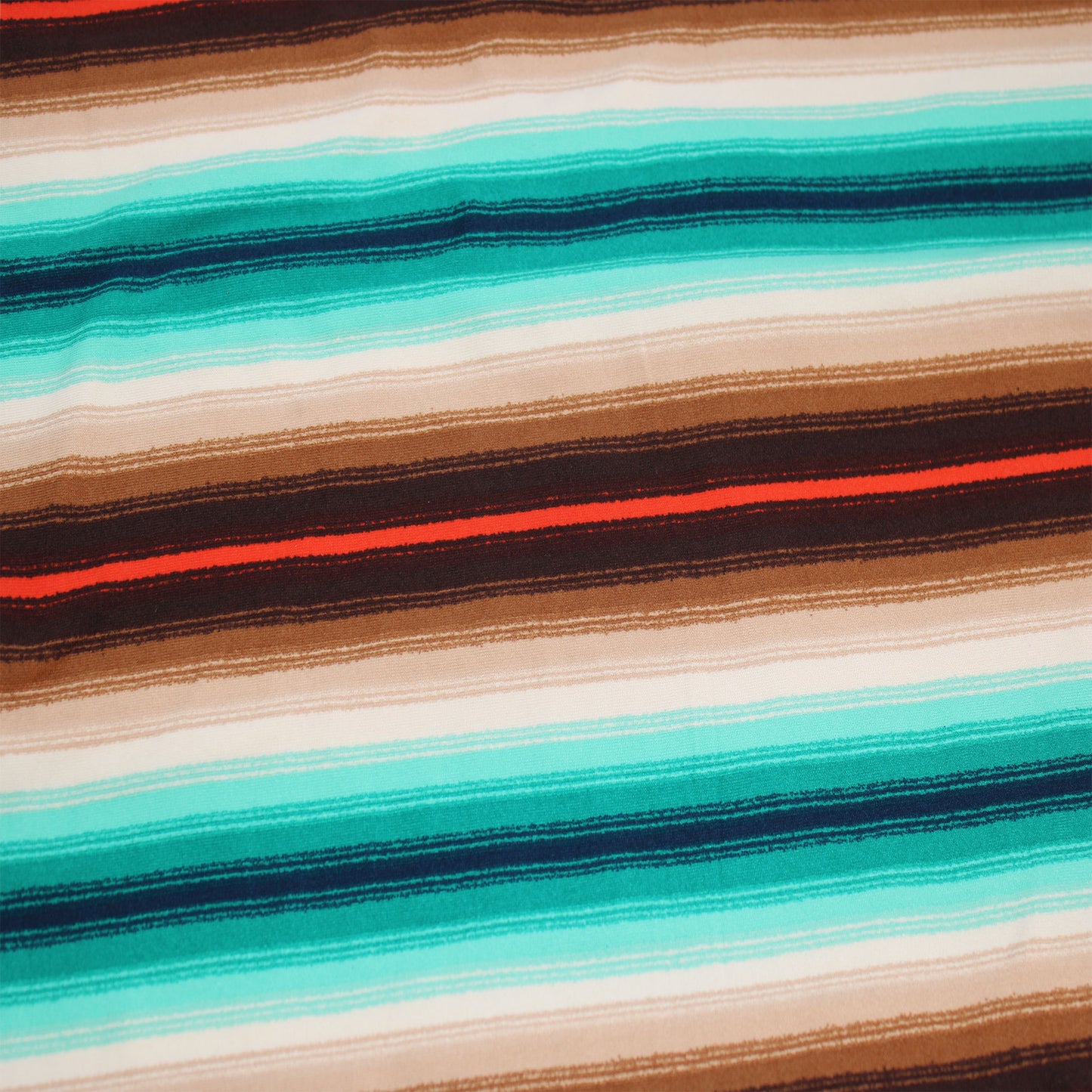 P-1175-668-BROWN-TURQUOISE-FLAME - PRINTED DTY 92% POLY 8% SPANDEX DTY DOUBLE SIDED BRUSH