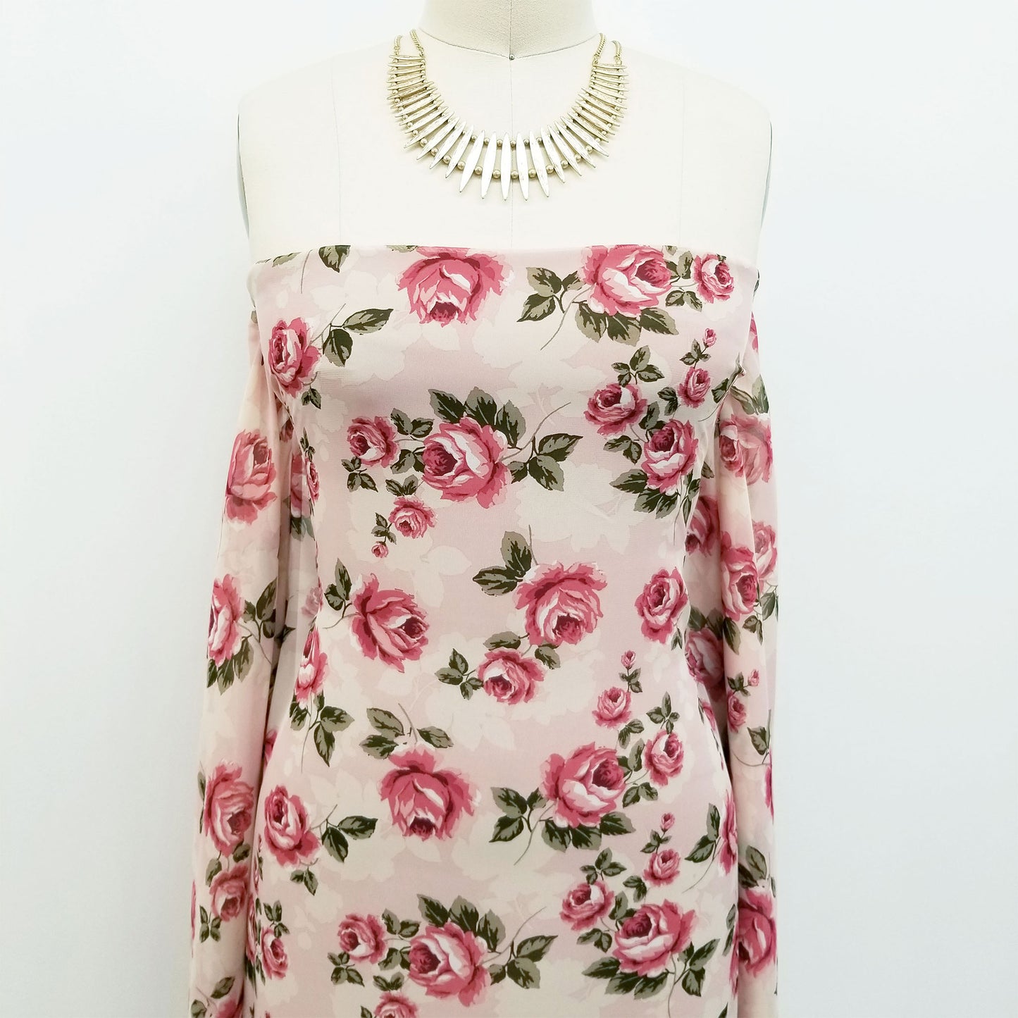 P-133-500-DUSTY-BLUSH-ROSE-GOLD - PRINTED 100% POLYESTER HI MULTI CHIFFON