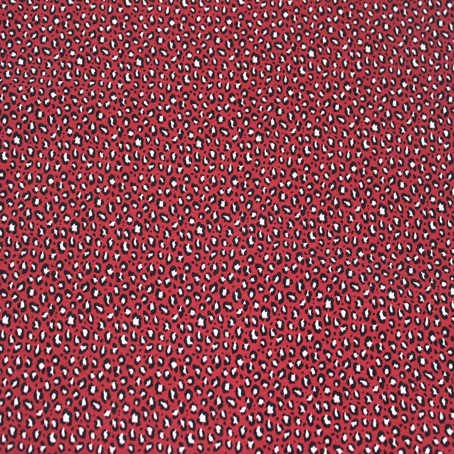 P-1342-754-RED-BLACK- PRINTED POLY MOROCCAN 100% POLY
