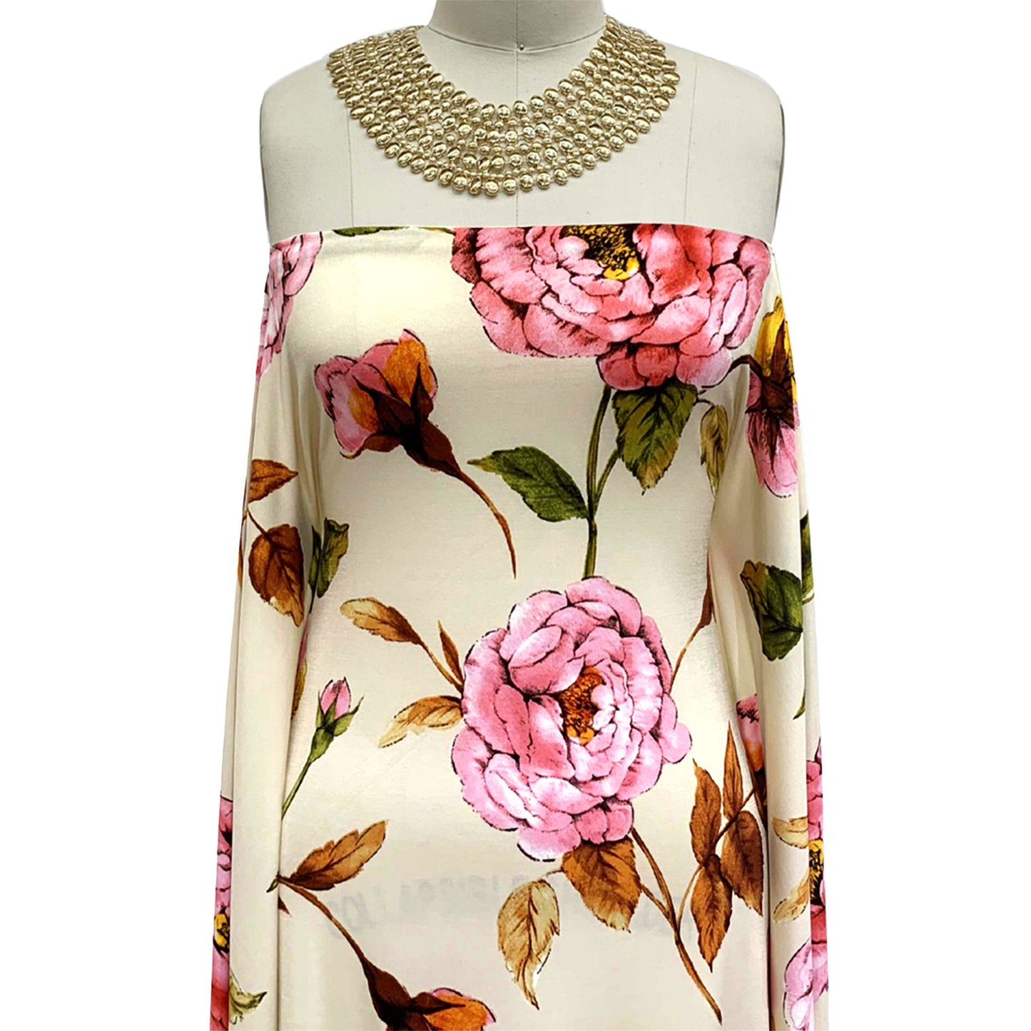 P-1427-450-ALMOND-PINK - PRINTED ITY 96% POLY 4% SPANDEX