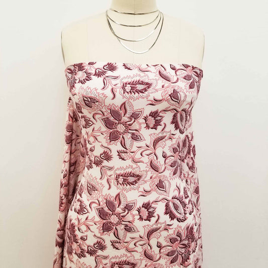 P-143-586-OFFWHITE-MALAGA - PRINTED CREPE CHIFFON 97% POLY 3% SPANDEX