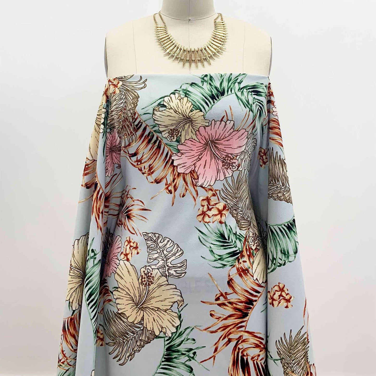 P-1463-702-PALE-BLUE-BLUSH - PRINTED SCUBA CREPE 97% POLY 3% SPANDEX