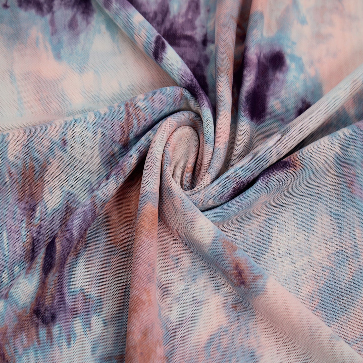 P-1470-453-DUSTY-LILAC-BLUSH - PRINTED POLY POWER MESH 92%POLY 8%SPANDEX