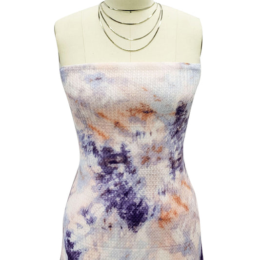 P-1470-453-DUSTY-LILAC-BLUSH - PRINTED POLY POWER MESH 92%POLY 8%SPANDEX