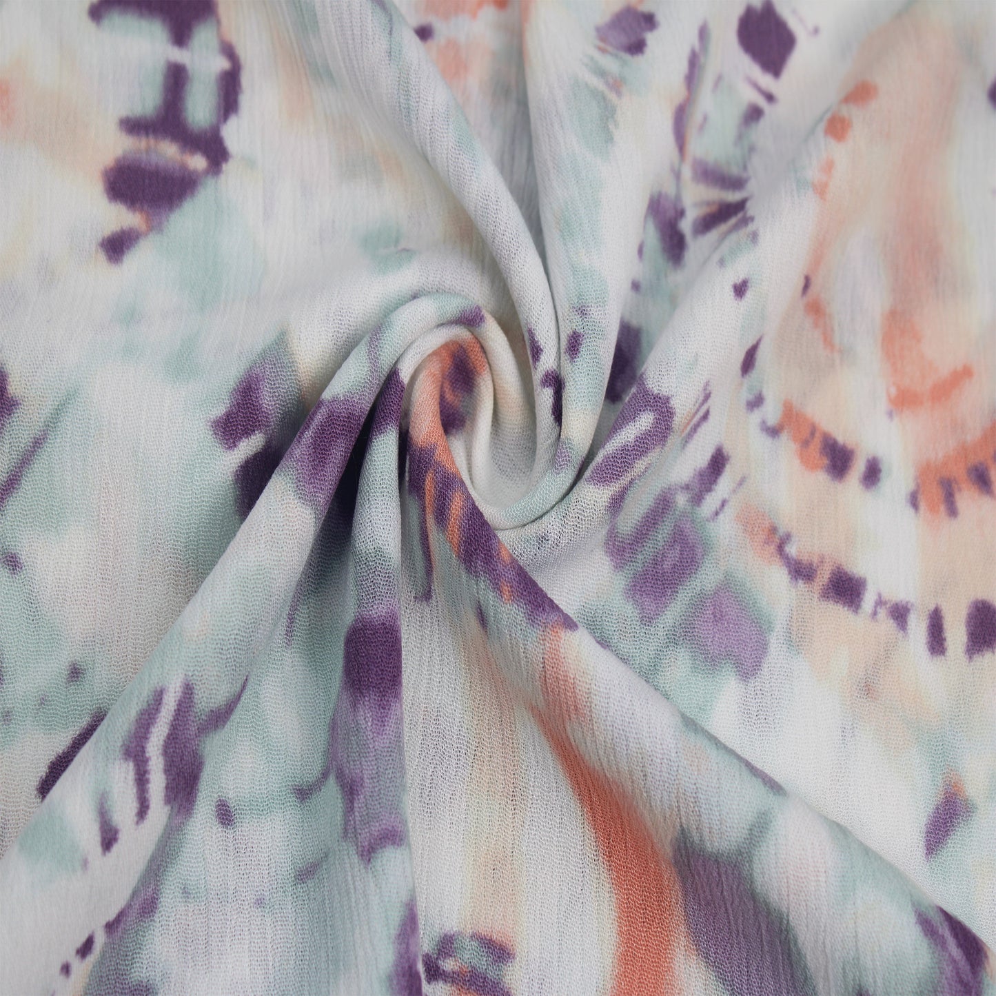 P-1478-636-GRAPEADE-SAGE-PEACH PRINTED CREPON 100% RAYON CREPON