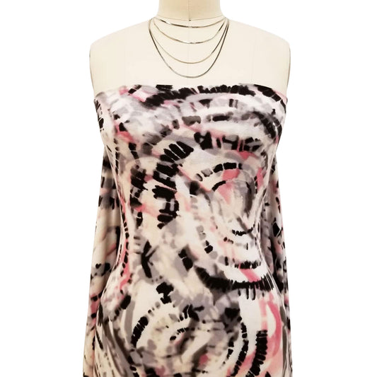 P-1478-HVY-RSJ-BLACK-GREY-BLUSH - PRINT RSJ 95% RAYON 5% SPANDEX JERSEY