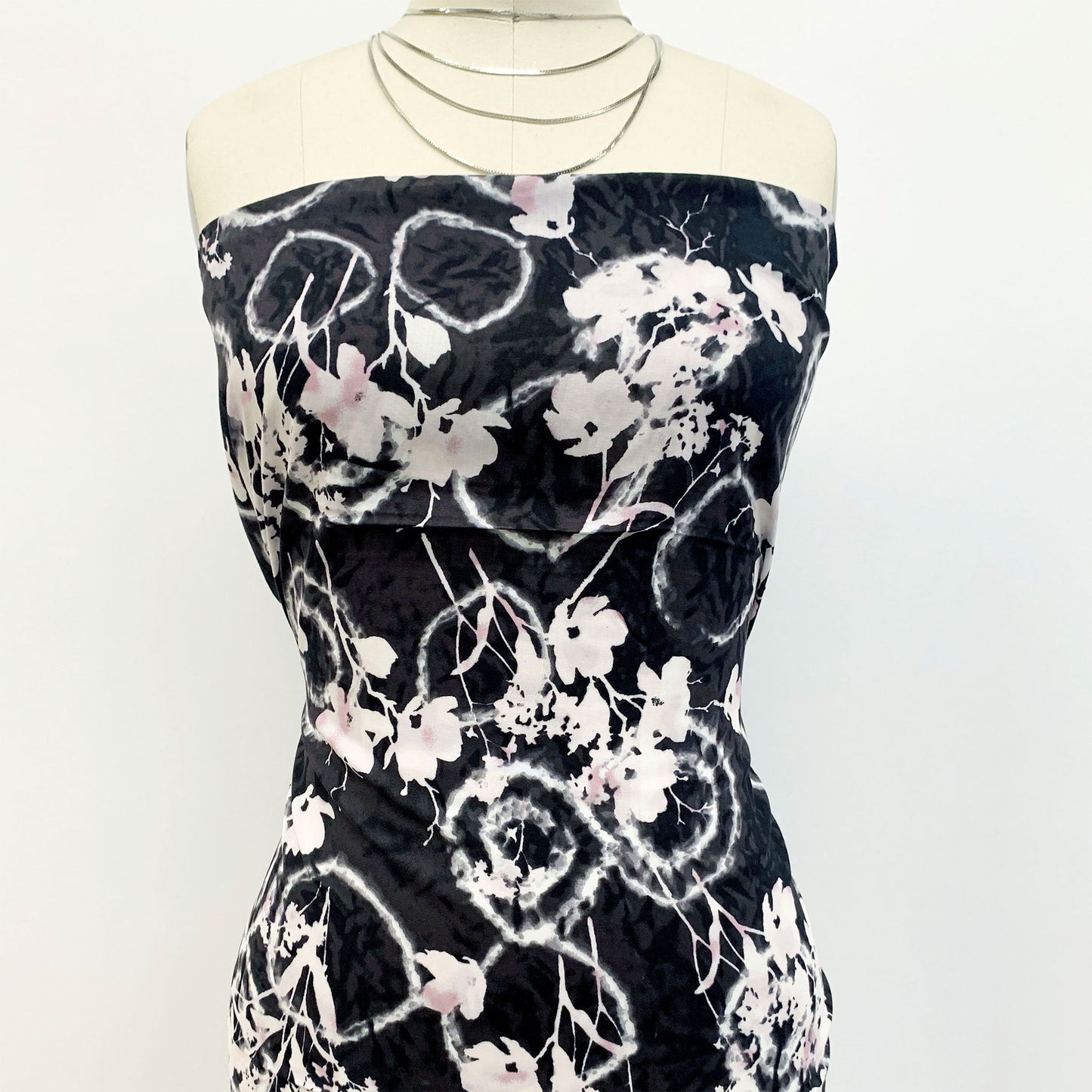 P-1479-698-CHARCOAL-BLUSH- PRINTED RAYON CHALLIS 100% RAYON CHALLIS