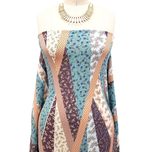 P-1547-636-DUSTY-BERRY-MINT PRINTED CREPON 100% RAYON CREPON