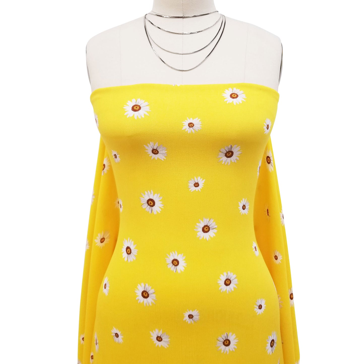 P-1563-636-YELLOW-WHITE PRINTED CREPON 100% RAYON CREPON