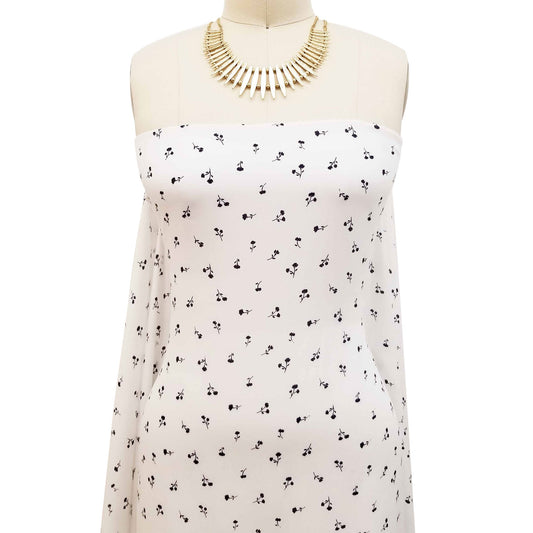 P-1635-504-OFF-WHITE-NAVY - PRINTED WOOL DOBBY 100% POLYESTER