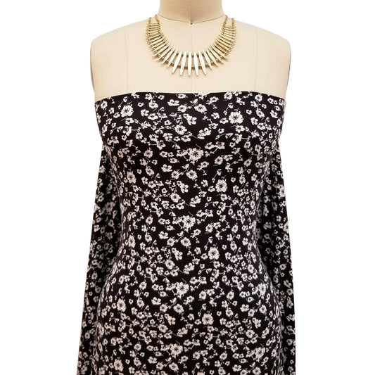 P-1644-668-BLACK-OFFWHITE - PRINTED DTY 92% POLY 8% SPANDEX DTY DOUBLE SIDED BRUSH